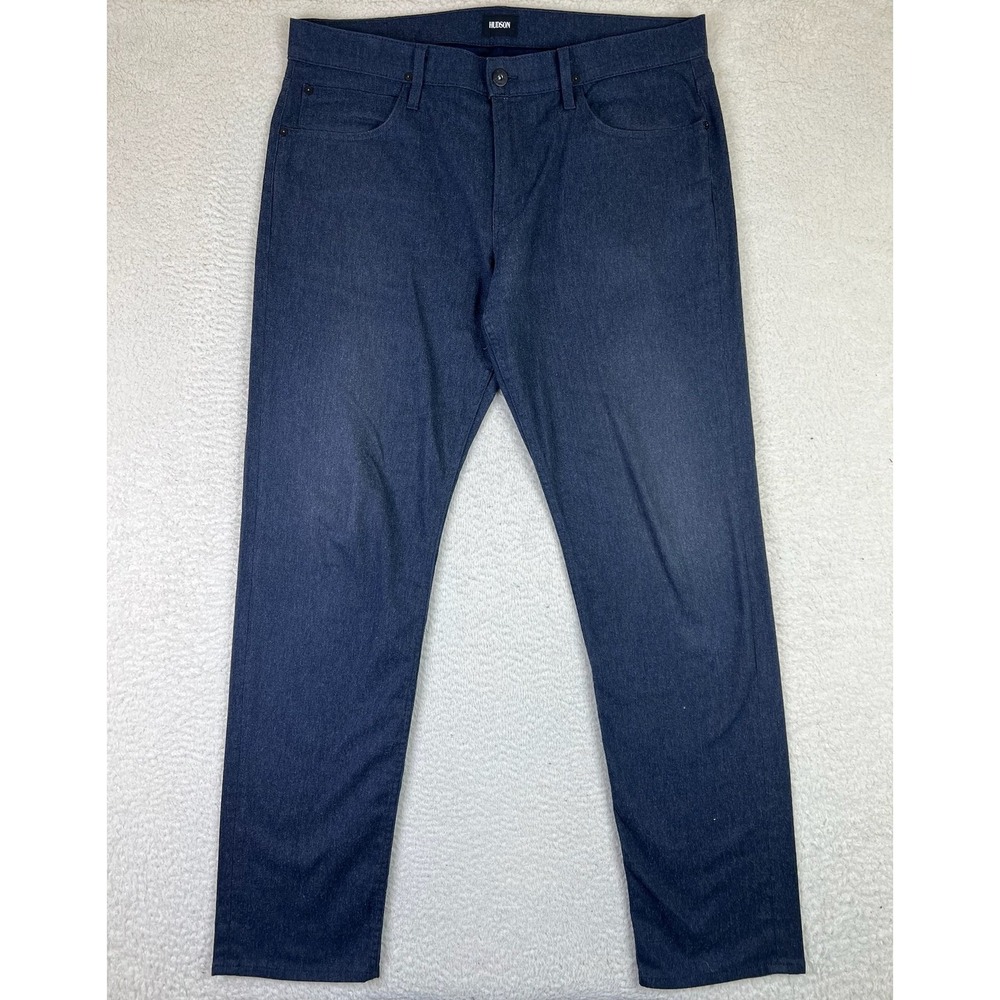 Hudson Jeans Mens 38 Blue Blake Slim Straight Zip Fly Stretch Classic Denim USA